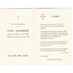 Flor Grammens, politicus, collaborateur 2e wereldoorlog 1985