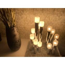 2 lampes de table vintage Sciolari des années 70! Parfait ét