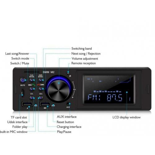 Car MP3 bluetooth avec deux ports USB