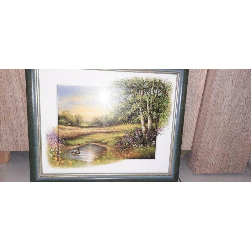 Peinture de prairie rustique