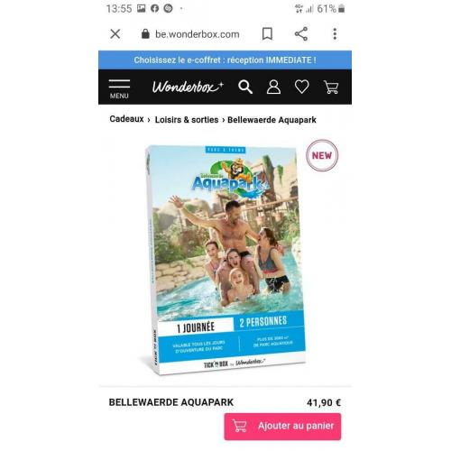 Wonderbox Bellewaerde