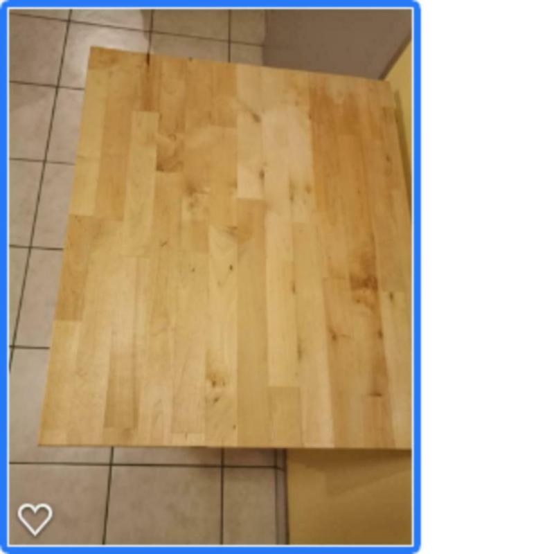 Berken roltafel keuken