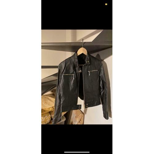 Veste en cuir véritable