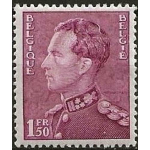 Zegel OBP 429 xx Koning Leopold III profiel links Poortman 1