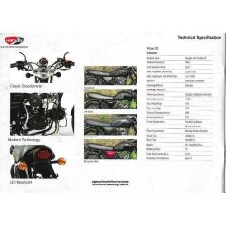 HANWAY RAW cafe racer B klasse mat zwart nieuwe brommer