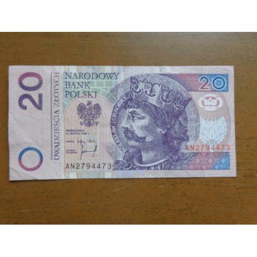 Bankbiljet Polen - 20 Zloty (1994)