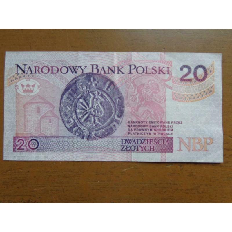 Bankbiljet Polen - 20 Zloty (1994)
