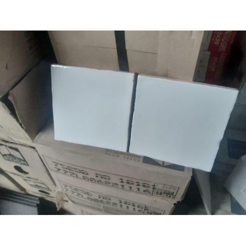 60 stuks witte handmade wandtegels 13x13cm