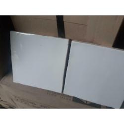60 stuks witte handmade wandtegels 13x13cm