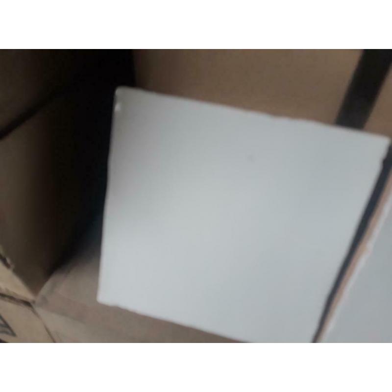 60 stuks witte handmade wandtegels 13x13cm