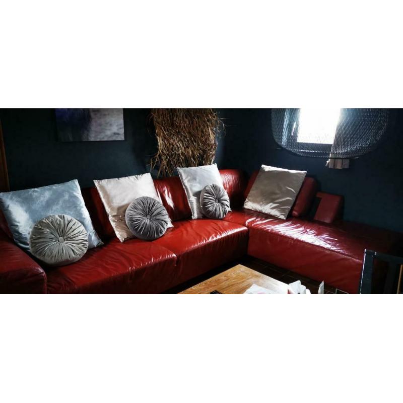 Salon en cuir