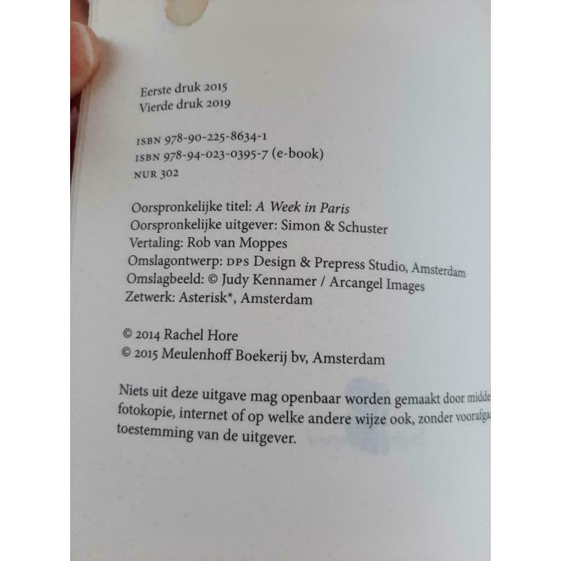 Rachel Hore - Een week in Parijs