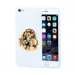 Apple Iphone 6 / 6S Witte siliconen hoesjes Leeuwen