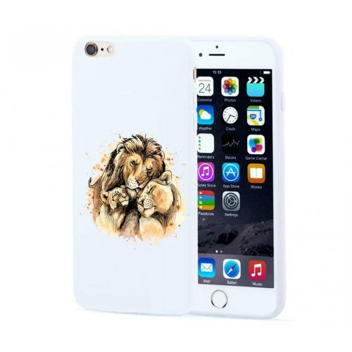 Apple Iphone 6 / 6S Witte siliconen hoesjes Leeuwen