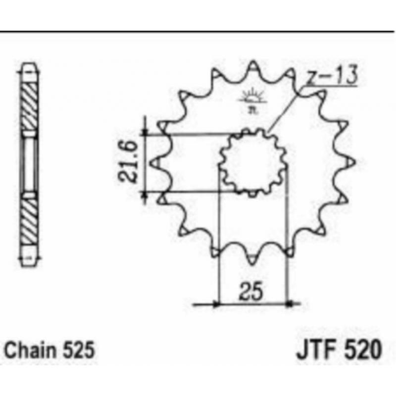 Kit chaine suzuki gsx-s 750 17/20