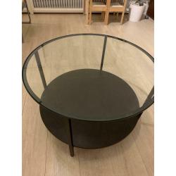 Salontafel met glas blad (IKEA)