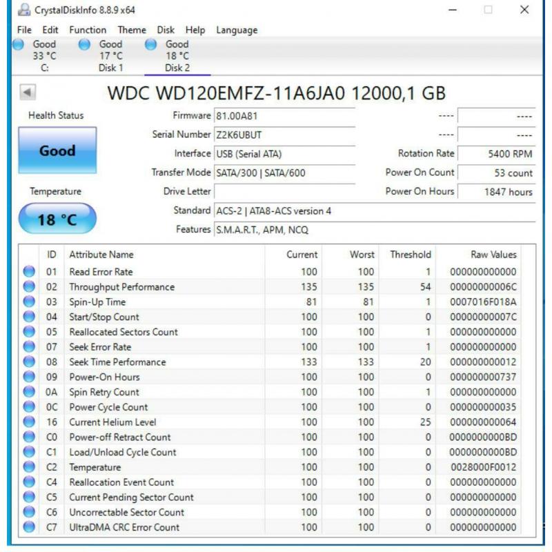 Western Digital 2 x 12To WD120EMFZ Helium