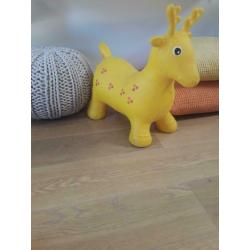 Grand cerf jaune gonflable VINTAGE 1/2m (parfait état)