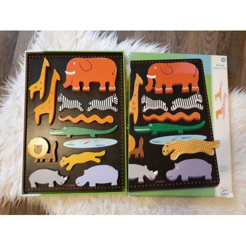Houten relief puzzel djeco +18maand